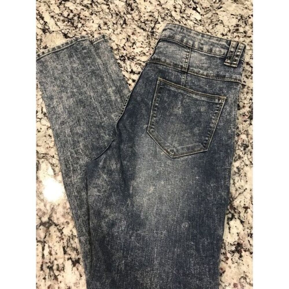 NWT **WET SEAL** MID RISE Skinny‎ Stretch WOMENS JEANS Size 13 Acid Wash 28x30